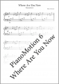 PianoMotion 6  - Where Are You Now (PDF-Download)